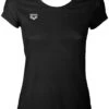 Tee-Shirt Arena W Gym S/S Mesh Solid Black -France Natation 000936500 w gym ss mesh solid 005 f s