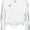 Veste Zippée Femme Arena Relax Team Jacket White -France Natation 001223 101 w relax iv team jacket 005 f s