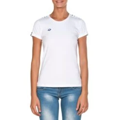 Tee-Shirt Arena Team Manches Courtes Femme White 1225101 -France Natation 001225 101 w t shirt team 005 f o