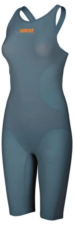 Combinaison De Natation Femme Arena Powerskin R-Evo One Dos Ouvert Grey -France Natation 001438 141 w pwskin revo one fbslob sl 001 fl s