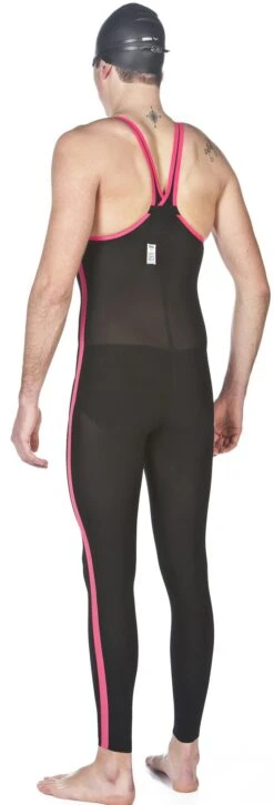 Combinaison De Natation Eau Libre Homme Arena Powerskin R-Evo+ Open Water Dos Fermé Black / Fluo Yellow -France Natation 27912503 005