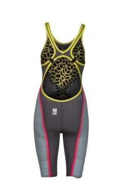 Combinaison De Natation Femme Arena Carbon Ultra Dos Ouvert Dark Grey/ Fluo Yellow -France Natation 2a312 546 w pwskin carbon ultra fbslob 006 b s