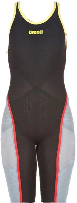 Combinaison De Natation Femme Arena Carbon Ultra Dos Ouvert Dark Grey/ Fluo Yellow -France Natation 2a805546 001 0
