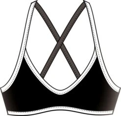 Haut De Maillot De Bain Femme Diana Twin Brassière Noir -France Natation 3104010808