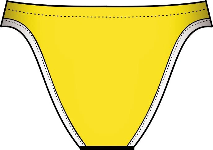 Bas De Maillot De Bain Femme Diana Twin Slip Jaune 6 Bas De Maillot De Bain Femme Diana Twin Slip Jaune – Image 4