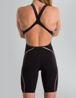Combinaison De Natation Femme Speedo Lzr Intent Kneeskin Dos Ouvert Black / Gold 974D168 -France Natation 8 11974d168d