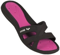Sandales De Natation Arena Femme Athena Hook Black / Fuschia