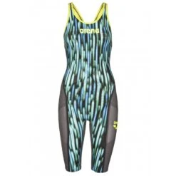 Combinaison De Natation Femme Arena Carbon Ultra Edition 2018 Dos Ouvert Blue Drops Fluo/ Yellow -France Natation arena