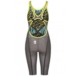 Combinaison De Natation Femme Arena Carbon Ultra Edition 2018 Dos Ouvert Blue Drops Fluo/ Yellow -France Natation arena2