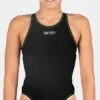 Maillot De Bain Fille Akron Babbitt JR Evo Bicolor Black/Comedy -France Natation babbitt evo jr black comedie1