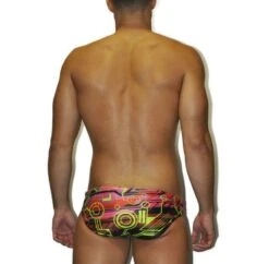 Maillot De Bain Homme Disseny Tecno Multicolore -France Natation banador hombre waterpolo tecno 1