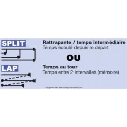 Chronomètre IHM 100% Chrono 0201 -France Natation chronometre 100 chrono etanche immersion 3atm