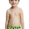 Maillot De Bain Funky Trunks Enfant Garçon Golden Honeycomb Vert -France Natation fb01t golden honeycomb 00 7