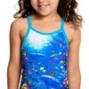 Maillot De Bain Funkita Enfant Fille Fantasy Reef Bleu -France Natation fg01t fantasy reef 16