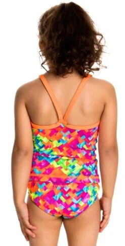 Maillot De Bain Funkita 2 Pièces Enfant Fille Stroke Rate Multicolore -France Natation fg04t stroke rate 04 0