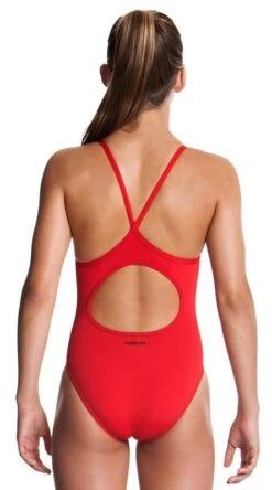 Maillot De Bain Funkita Fille Diamond Back - Still Red -France Natation fs11g00467 5