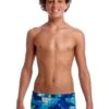 Maillot De Bain Funky Trunks Garçon Deep Impact Bleu -France Natation ft32b deep impact 3 1