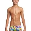 Maillot De Bain Funky Trunks Garçon Classic Trunks - Jumbled Up -France Natation ft32b jumbled up 01