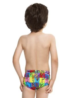 Maillot De Bain Funky Trunks Enfant Garçon Slippery Snakes Multicolore -France Natation ft32t slippery snakes s2 0