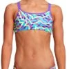 Maillot De Bain Funkita 2 Pièces Fille Mint Strips Violet 1 Maillot De Bain Funkita 2 Pièces Fille Mint Strips Violet -France Natation funkita criss cross zweiteiliger bikini m dchen mint strips1920x1920 1