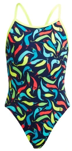 Maillot De Bain Funkita Fille Single Strap Chilli Boss -France Natation g chilli boss