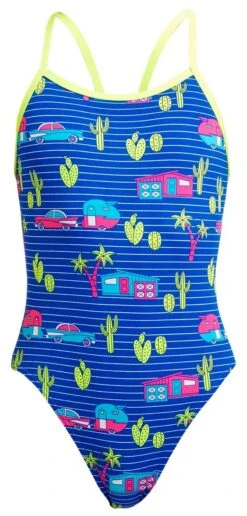 Maillot De Bain Funkita Fille Single Strap Cadi Shack -France Natation g codi shock
