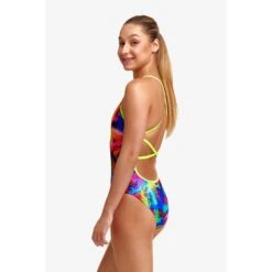 Maillot De Bain Funkita Fille Strapped In - Solar Flares -France Natation girl solar c