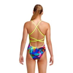 Maillot De Bain Funkita Fille Strapped In - Solar Flares -France Natation girl solar d