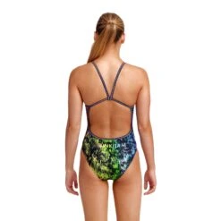 Maillot De Bain Funkita Fille Single Strap - Lion Eyes -France Natation girls lion eyes d
