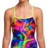 Maillot De Bain Funkita Femme Strapped In - Solar Flares -France Natation ladies solar f