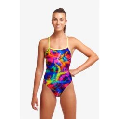 Maillot De Bain Funkita Femme Strapped In - Solar Flares -France Natation ladies solar f2