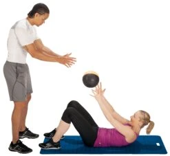 Renforcement Musculaire Sveltus Medecine Ball 1 KG Jaune -France Natation medicine ball ambiance 1 hd 1