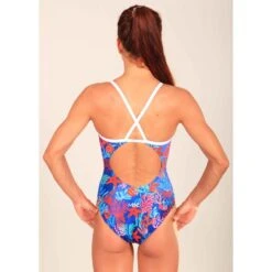 Maillot De Bain De Natation Femme Mako Nereid Coral Blue -France Natation nereid coral blue3