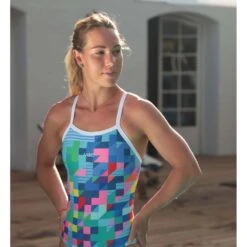 Maillot De Bain De Natation Femme Mako Nereid Pixel -France Natation nereid pixel4