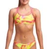 Maillot De Bain Funkita 2 Pièces Fille Criss Cross - Pinged Pink