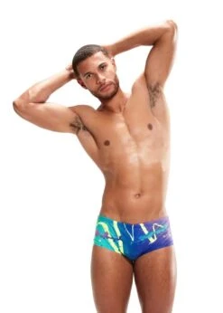 Maillot De Bain Homme SPEEDO Placement Digital 14cm Brief - Ammonite/ Miami Lilac/ Bright Zest/ Aquarium -France Natation sp2 6