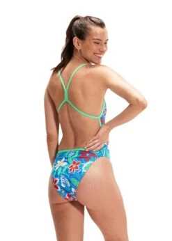 Maillot De Bain 1 Pièce SPEEDO Allover Digital Vback Swimsuit - Retro Floral -France Natation sp3 3