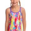 Maillot De Bain Funkita Enfant Fille Splat Stat Rose -France Natation splat stat 2