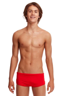 Maillot De Bain Funky Trunks Garçon Solid Still Red Rouge