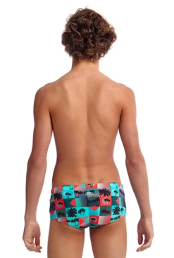 Maillot De Bain Funky Trunks Garçon Sunset Strip Vert -France Natation sunset strip 5