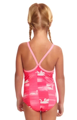 Maillot De Bain Funkita Enfant Fille Swan Lake Rose -France Natation swan lake 3