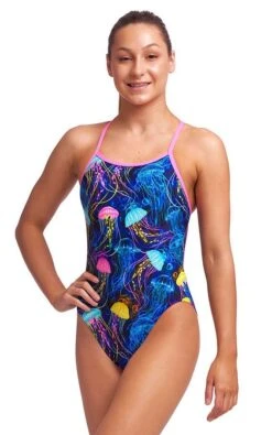 Maillot De Bain Funkita Fille Single Strap - Schwimma Stinga -France Natation swimma girls1