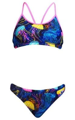 Maillot De Bain Funkita 2 Pièces Fille Racerback - Swimma Stinga -France Natation swimma girls 2p3