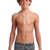 Maillot De Bain Funky Trunks Garçon Zebra Crossing Noir -France Natation zebra crossing 2